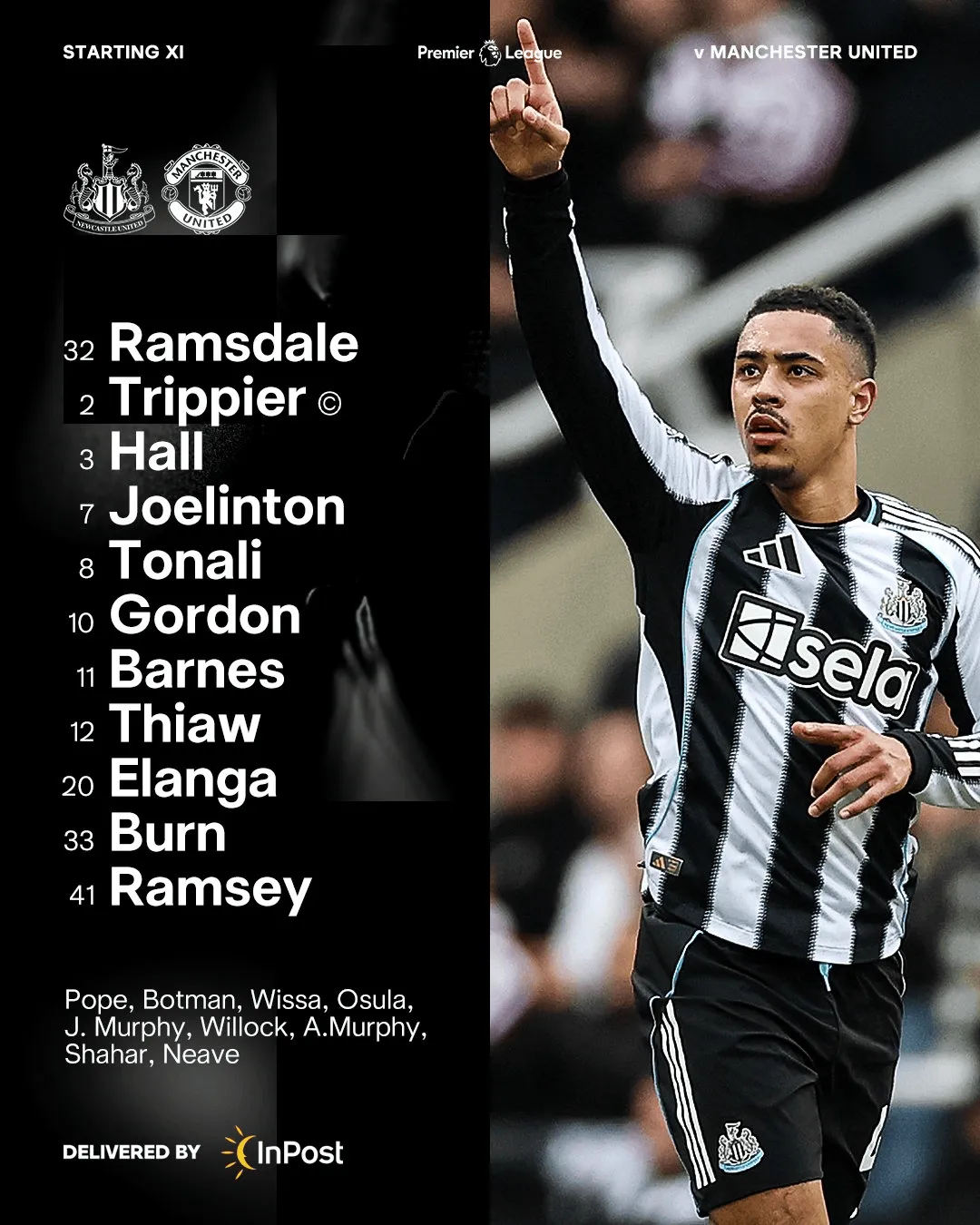 世界杯高清直播-剑南春首发-纽卡vs曼联：谢什科PK戈登，马奎尔、肖出战