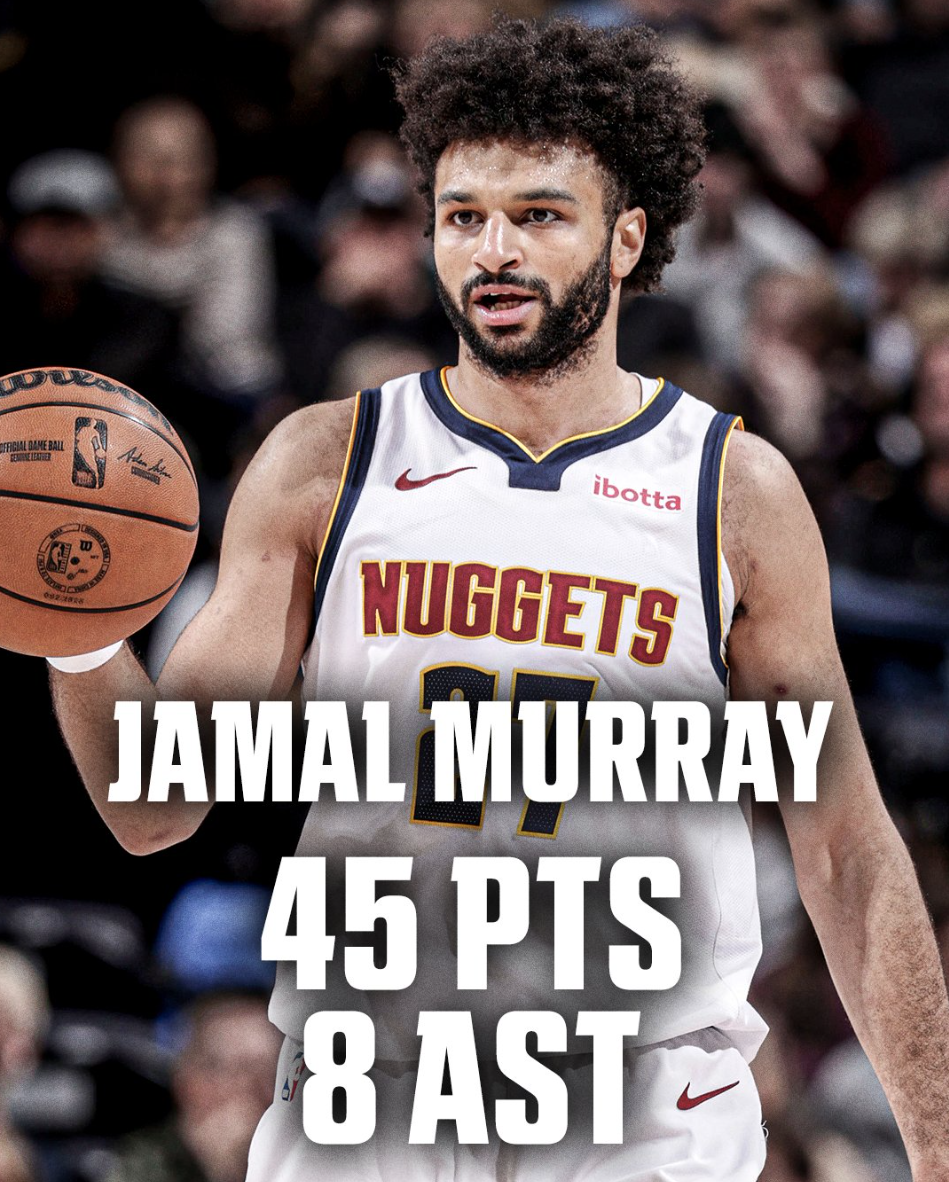 世界杯官方入口更新-穆雷狂轰45分连刷四纪录！近三战109分势头猛烈 阿帅：他扛起球队