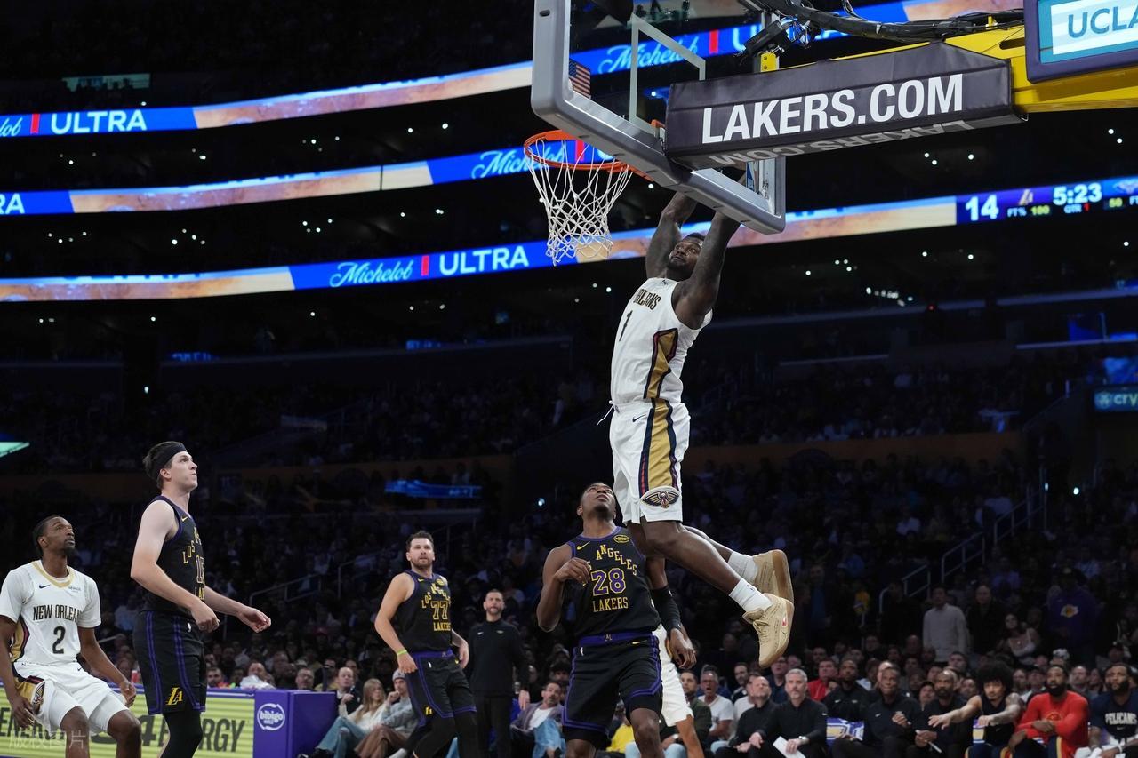 世界杯官方入口更新-罕见！詹姆斯放弃垃圾时间刷分！锡安心态崩了，东契奇27+10+7！