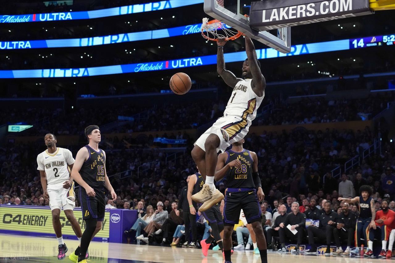 世界杯官方入口更新-罕见！詹姆斯放弃垃圾时间刷分！锡安心态崩了，东契奇27+10+7！